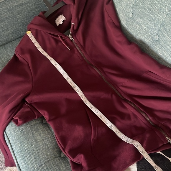 Frank & Oak Maroon Hoodie Size Extra Large - Picture 6 of 6
